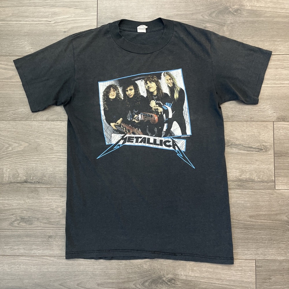 VTG Metallica Garage Days 1987 T Shirt Mens L Black Sngl Stch 50/50 rare!!
